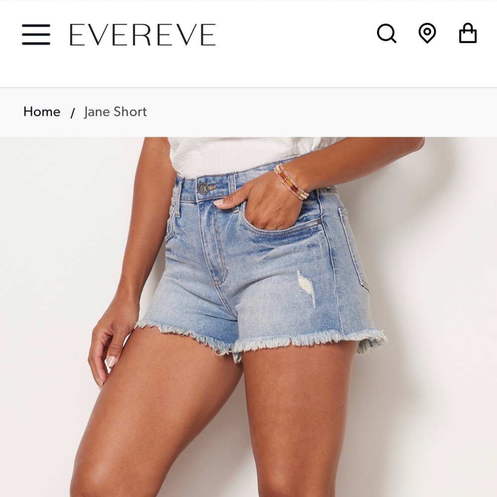 Kut from the Kloth, size 8 Jean shorts, wash is proactive, high rise Jane style